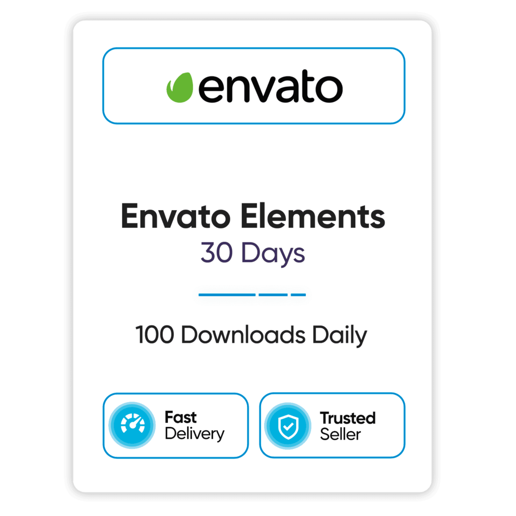 envato elements 30 days 100 downloads daily